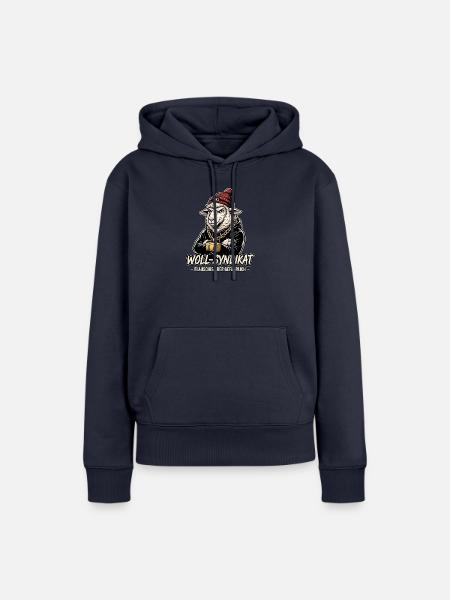 Cooler Schäfer Landwirt - Frauen Premium Bio Hoodie - Navy