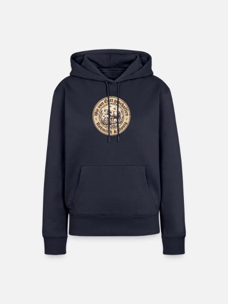 Rohmilch Roh Honig Gottesnahrung - Frauen Premium Bio Hoodie - Navy