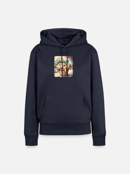 Siesta Kaninchen - Frauen Premium Bio Hoodie - Navy