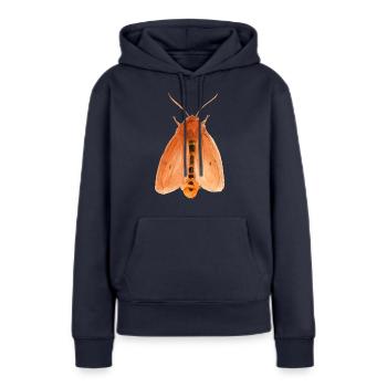 Tigre rubis - Sweat à capuche Premium bio Femme - bleu marine - Devant - Julia (174cm)