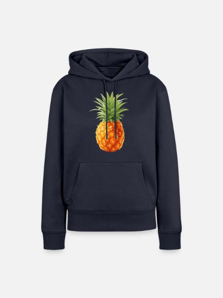Ananas - Frauen Premium Bio Hoodie - Navy