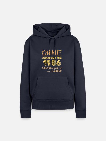 Schaffen 1986 - Frauen Premium Bio Hoodie - Navy