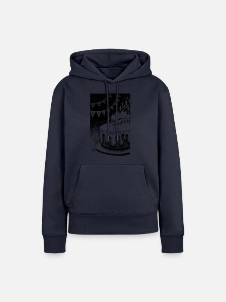 Birthday Cake Inktober Flame - Frauen Premium Bio Hoodie - Navy