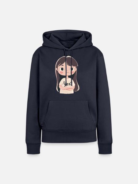 YES? - Frauen Premium Bio Hoodie - Navy