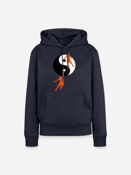 Basketballspieler - Frauen Premium Bio Hoodie - Navy