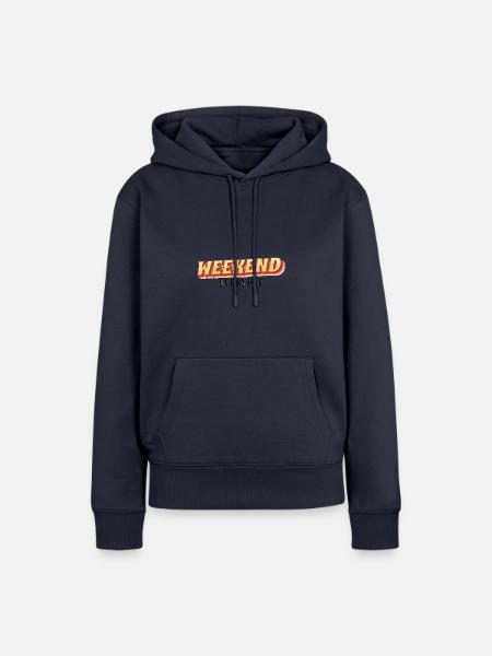 Weekend everyday - Frauen Premium Bio Hoodie - Navy
