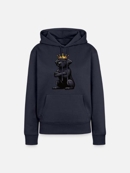 Labrador Labradorbesitzer Labradorliebhaber - Frauen Premium Bio Hoodie - Navy