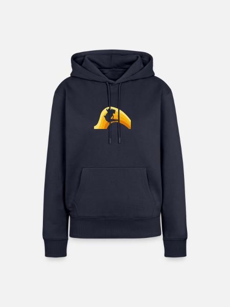 Haustier Axolotl - Frauen Premium Bio Hoodie - Navy