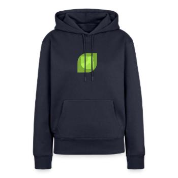 Strong Man Arm Wrestling Bench Press - Women’s Premium Organic Hoodie - navy - Front - Julia (174cm)