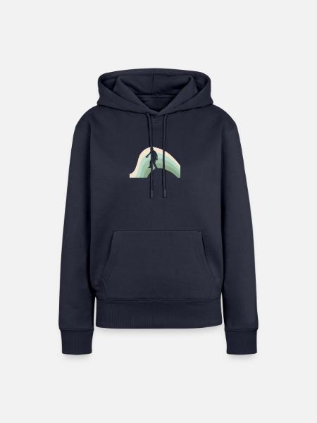 Frisbee Frisbee Frisbee - Frauen Premium Bio Hoodie - Navy