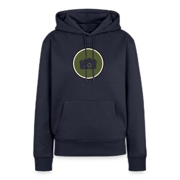 Photography Camera Image - Women’s Premium Organic Hoodie - navy - Front - Julia (174cm)