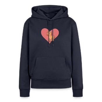 Pferd Ponyhof - Frauen Premium Bio Hoodie - Navy - Vorne - Julia (174cm)