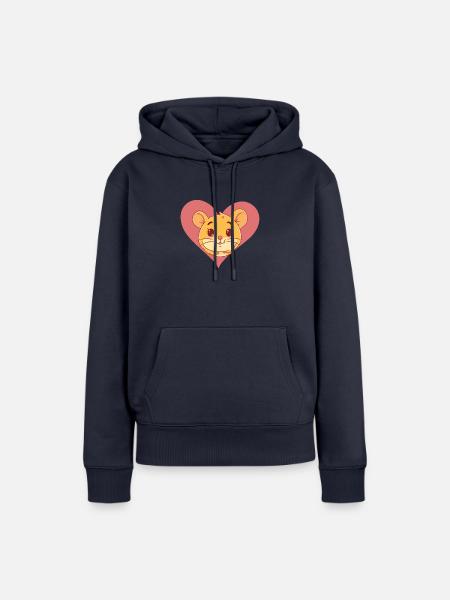Mäuse Nagetier - Frauen Premium Bio Hoodie - Navy