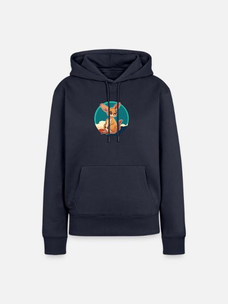 Kaenguru Melbourne Kangaroo - Frauen Premium Bio Hoodie - Navy