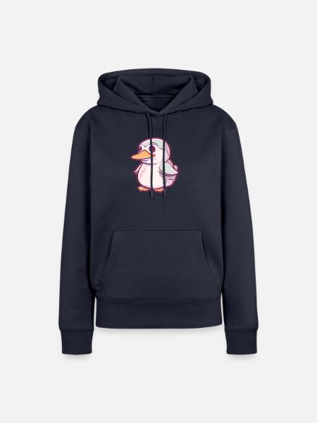 Quak Schnabel Vogel - Frauen Premium Bio Hoodie - Navy