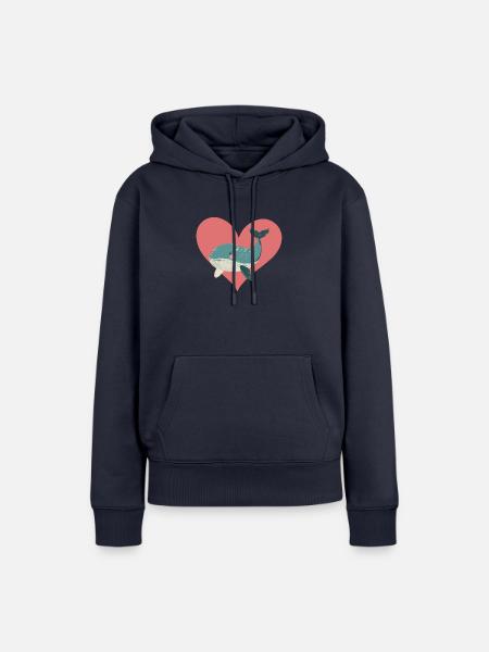Meerestiere Wal Meeresleben - Frauen Premium Bio Hoodie - Navy