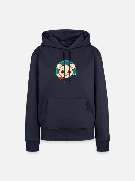 Mäuschen Maus - Frauen Premium Bio Hoodie - Navy