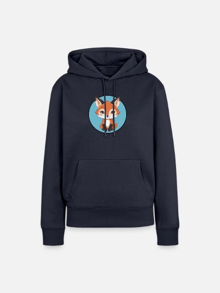 Fuchs Füchse - Frauen Premium Bio Hoodie - Navy