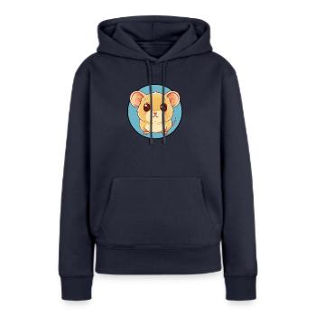 Mouse - Women’s Premium Organic Hoodie - navy - Front - Julia (174cm)