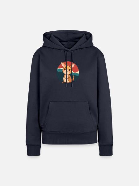Kaenguru Aussie Beuteltier - Frauen Premium Bio Hoodie - Navy