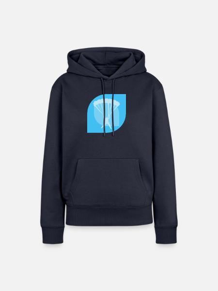 Skydiving Flugsport Adrenalin - Frauen Premium Bio Hoodie - Navy