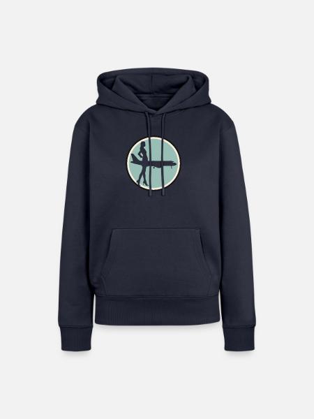 Flugbegleiter Stewardess - Frauen Premium Bio Hoodie - Navy