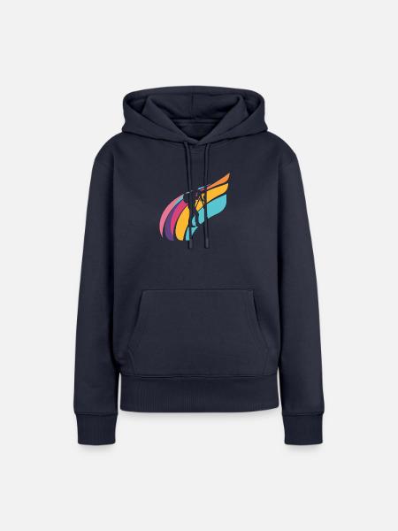 Fotograf Objektiv Digitalkamera - Frauen Premium Bio Hoodie - Navy