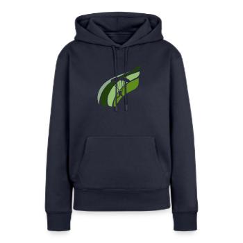 Paragliding Gleitschirmfliegen Fallschirm - Frauen Premium Bio Hoodie - Navy - Vorne - Julia (174cm)
