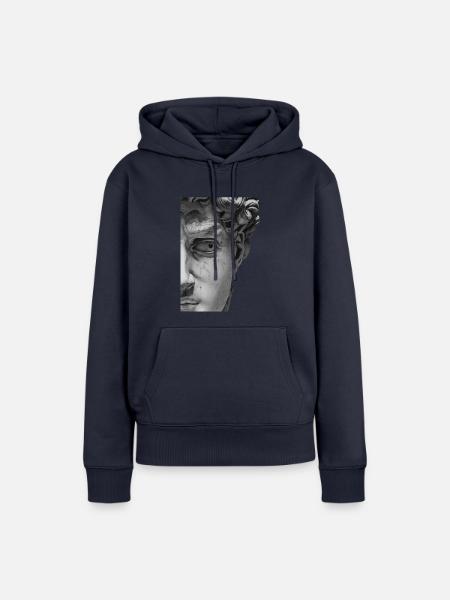 statue of david - Frauen Premium Bio Hoodie - Navy