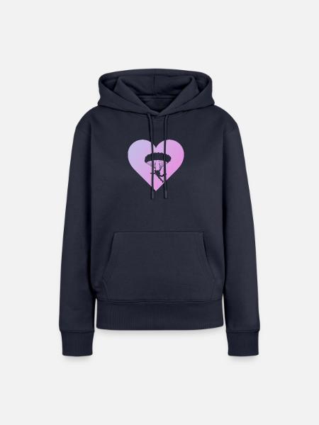 Skydive Luft - Frauen Premium Bio Hoodie - Navy