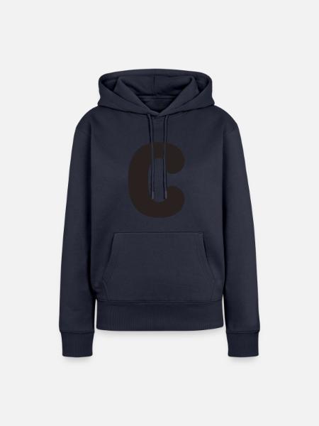 C - Frauen Premium Bio Hoodie - Navy