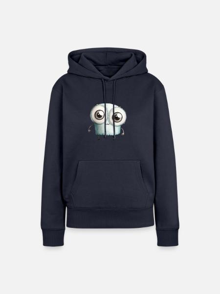 Putziges Monster Aquarell - Frauen Premium Bio Hoodie - Navy