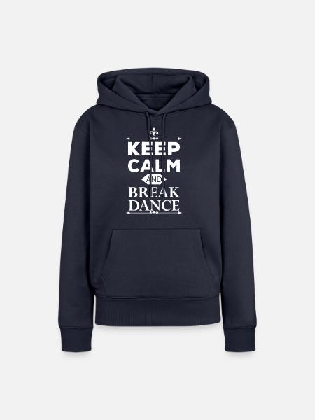 Dancing Dance Music - Frauen Premium Bio Hoodie - Navy