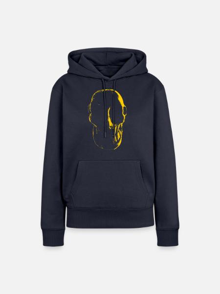 skulldesigner_RODRIGOdelTaxco - Frauen Premium Bio Hoodie - Navy