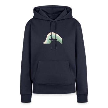 Kayak Kayak d’eau vive - Sweat à capuche Premium bio Femme - bleu marine - Devant - Julia (174cm)