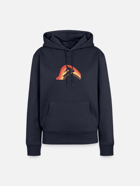 Bowling Strike - Frauen Premium Bio Hoodie - Navy
