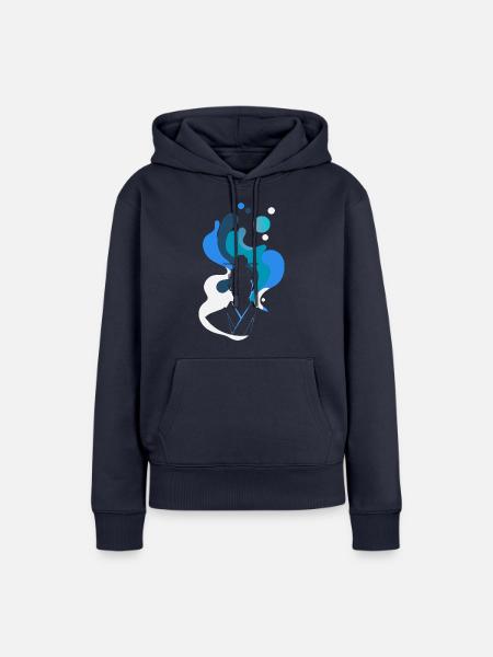 Samurai Japan Kendo - Frauen Premium Bio Hoodie - Navy