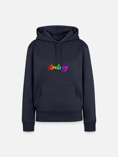 Strategy - Frauen Premium Bio Hoodie - Navy