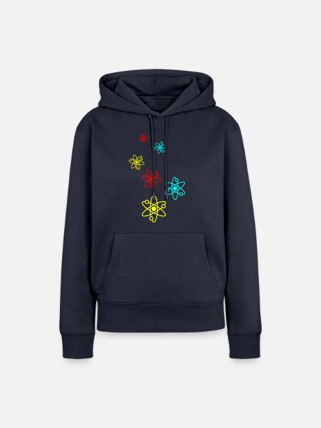 Atom Symbol - Frauen Premium Bio Hoodie - Navy