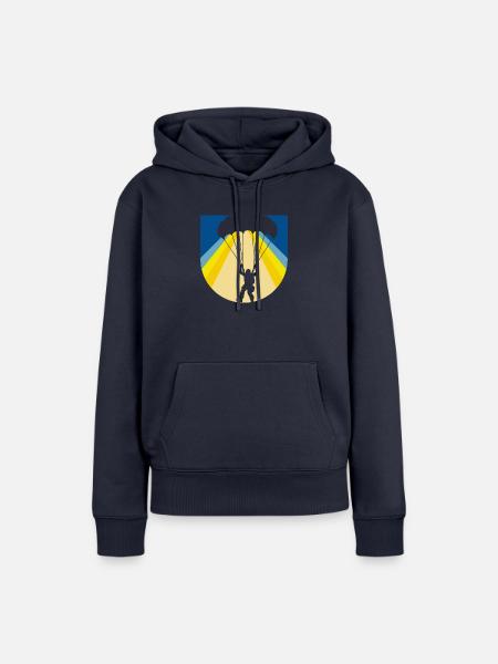 Paragliding Flugsport Adrenalin - Frauen Premium Bio Hoodie - Navy