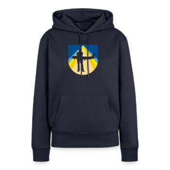 Airline Aircraft Stewardess - Women’s Premium Organic Hoodie - navy - Front - Julia (174cm)