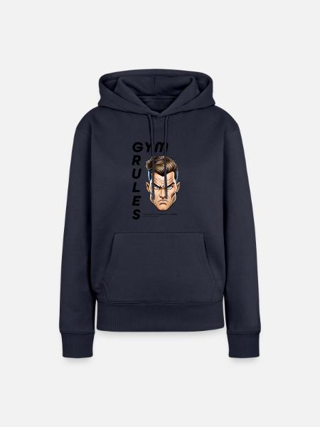 GYM Rules DE - Frauen Premium Bio Hoodie - Navy