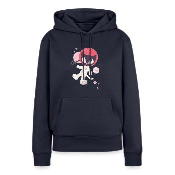 Pussy Deluxe Astronaut - Women’s Premium Organic Hoodie - navy - Front - Julia (174cm)