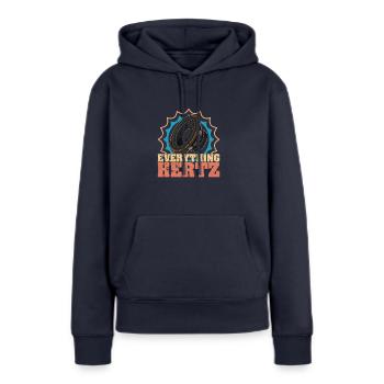 Medientechniker Musik Sound Subwoofer - Frauen Premium Bio Hoodie - Navy - Vorne - Julia (174cm)