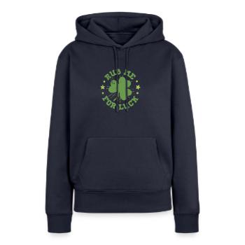 Irland Irisch Herkunft Landesfarben Fahne - Frauen Premium Bio Hoodie - Navy - Vorne - Julia (174cm)