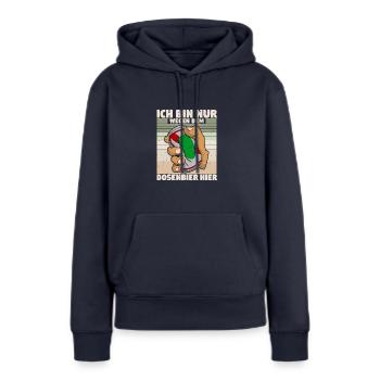 Bier Alkohol Suafen Dosenbier Biertrinker Geschenk - Frauen Premium Bio Hoodie - Navy - Vorne - Julia (174cm)