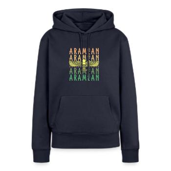 Aramäer aramäische Geschichte Naher Osten - Frauen Premium Bio Hoodie - Navy - Vorne - Julia (174cm)