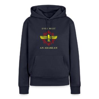 Aram Damaskus Naher Osten Geschichte Syrien - Frauen Premium Bio Hoodie - Navy - Vorne - Julia (174cm)