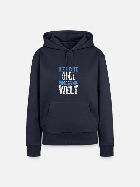Beste Oma der Welt - Frauen Premium Bio Hoodie - Navy