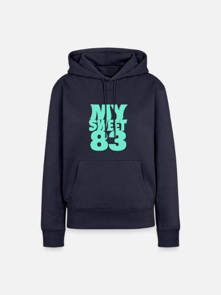 83 - Frauen Premium Bio Hoodie - Navy
